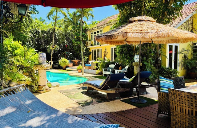 Private urban oasis with local charm.