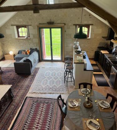 Proche Beauval appartement 60m2 avec mezzanine et petite terrasse