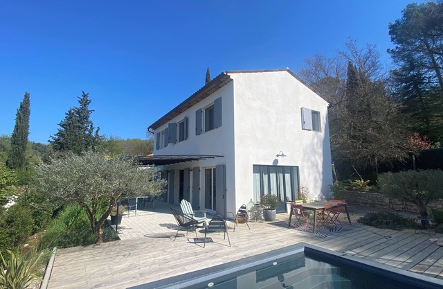 Quiet, recent villa with 8x4 pool, 5 mns from lake and shops.