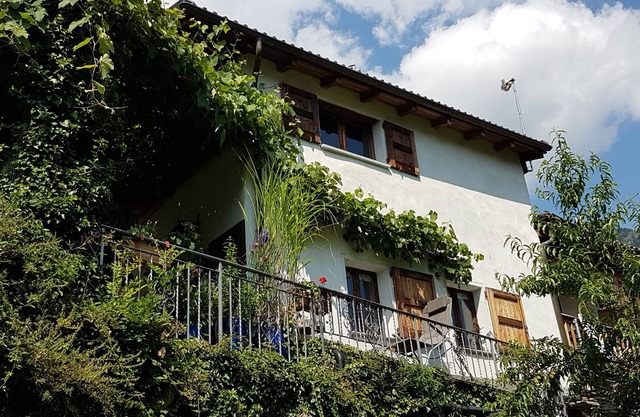 quiet, sunny, stylish, with wide valley view to south from terrace and balcony