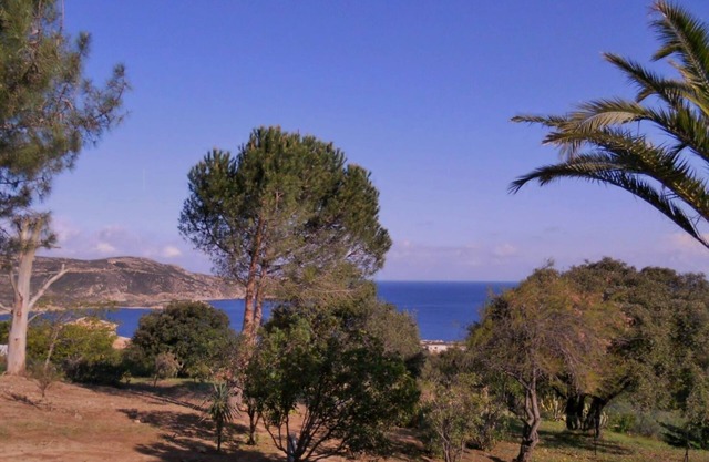 Quiet villa in a scrubland, wonderful sea view, near the town and the beaches