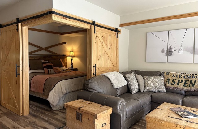 Recently Renovated Large Studio w/Private Sleeping Area. 100 steps to Peru Lift