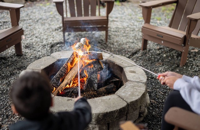 Relax by Rainier: Luxe King, Private Hot Tub, Covered Fire Pit, AC, 5 mi to Park