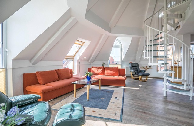 "Residence Rosengrund Whg. D14" apartment with open sleeping gallery for 2-4 persons