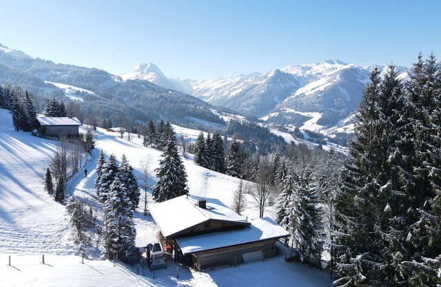 romantic mountain hut in the Kitzbühel Alps for skiing and hiking holidays.