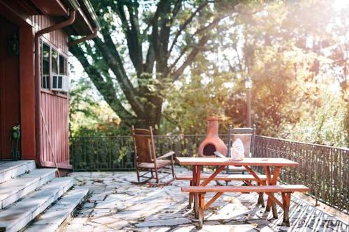Romantic Suite Rental with Terrace and Chimenea near Gatlinburg, Tennessee