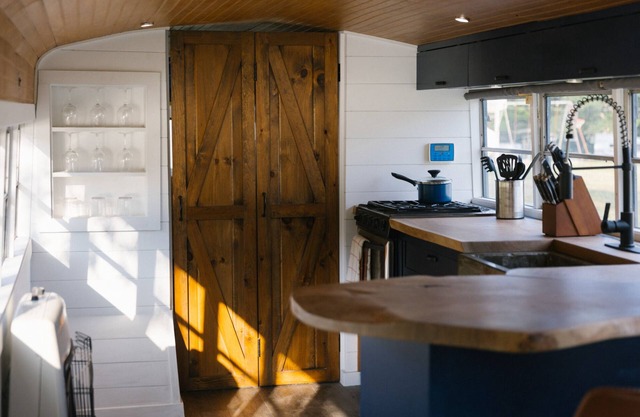 Route 6 Campground presents: Tiny home | One bedroom Schoolbus