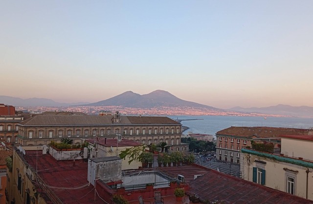 Royal Palace and Vesuvius before you