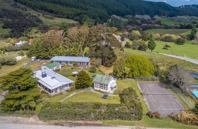 Rural retreat with tennis court, pool and plenty of space indoors and out.