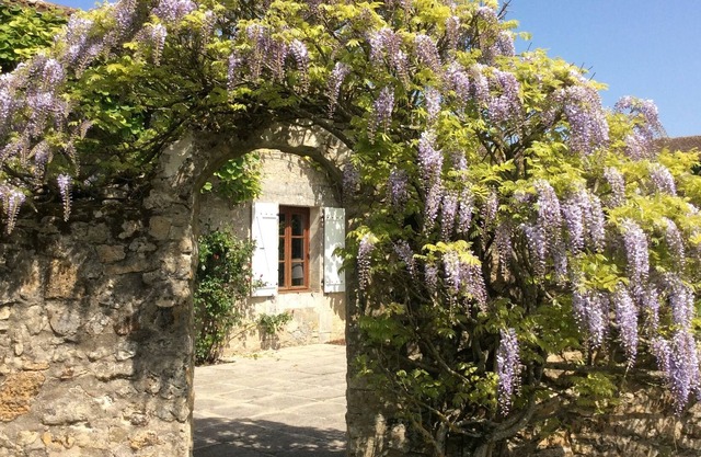 Rural stone farmhouse with large outdoor pool in quiet Dordogne hamlet