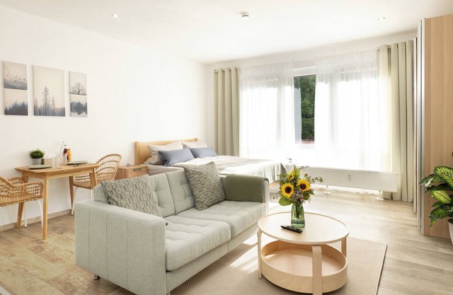 Scandi apartment centrally located in Geislingen. Parking lot - fully equipped