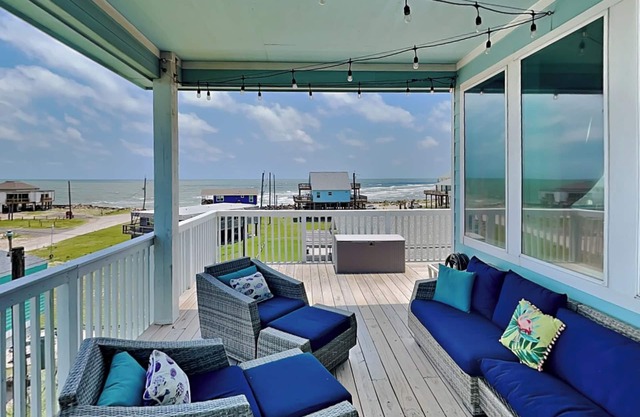 Sea Forever | Pet Friendly, Stunning Water Views, Game Room, Wet Bar + Fire Pit!