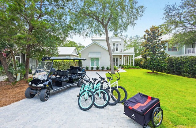 Seacrest Pearl Coastal Retreat – Peaceful Getaway | Private Pool, Golf Cart & Steps to Beach