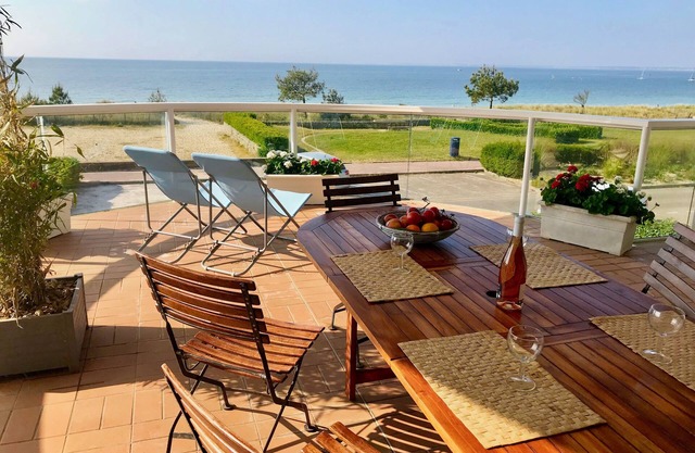 Seafront - Carnac Plage - Standing Apartment 120 m² - Terrace 40 m²