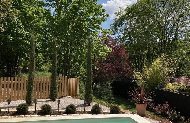 Secluded gite with private pool for two nature lovers.