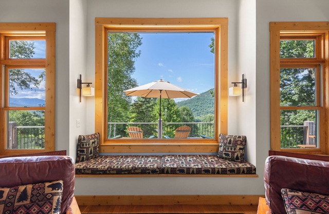 Secluded Hillside Home With Views of Whiteface
