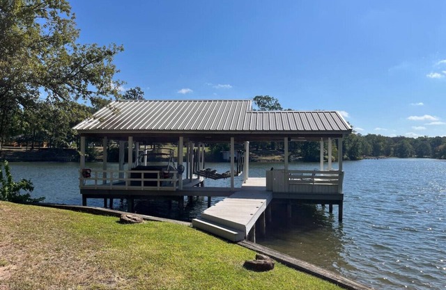 Secluded Lake House on Lake Bob Sandlin with Private Boat Slip & Scenic Views