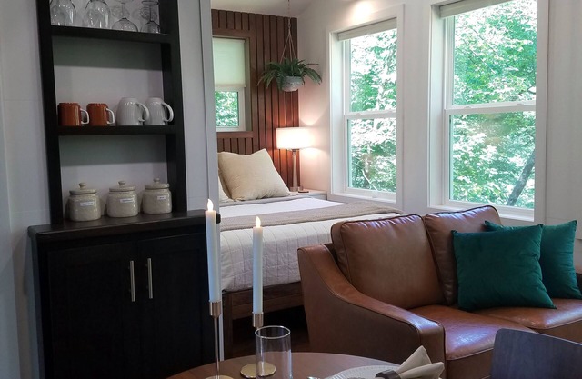 Secluded luxury accommodations with woodland pond view and private hiking trails