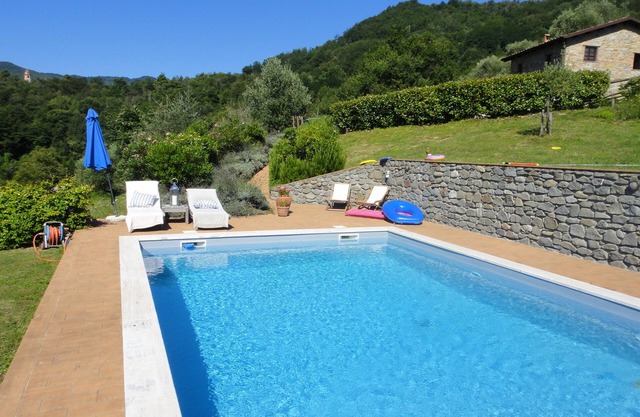 Secluded mountain villa near Cinque Terre with private pool and stunning views.