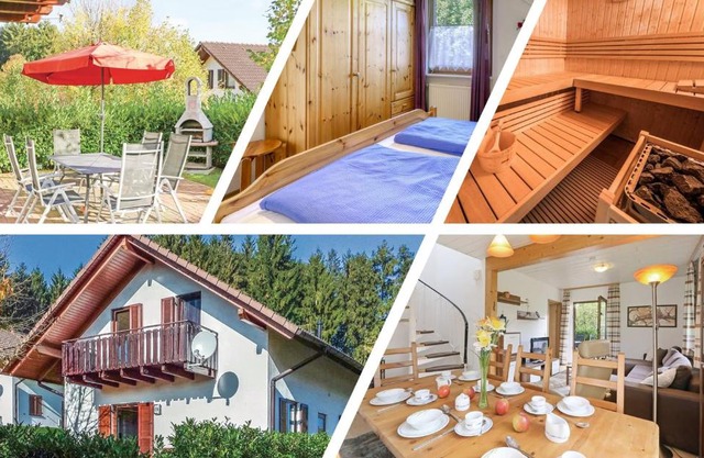 Seepark Kirchheim Ferienhaus bei Nina mit Sauna