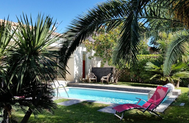 Single-storey house with pool in Lattes near the sea