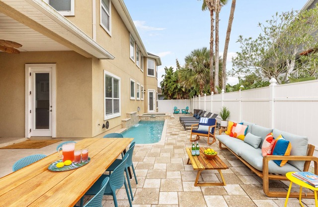 Sleeps 18! Pool, HotTub, Game Room, Blocks to Beach | Vilano Villa by AvantStay