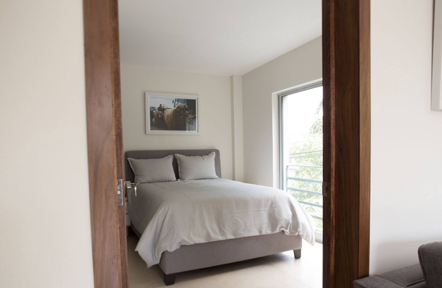 Slick apartment in gallery art district