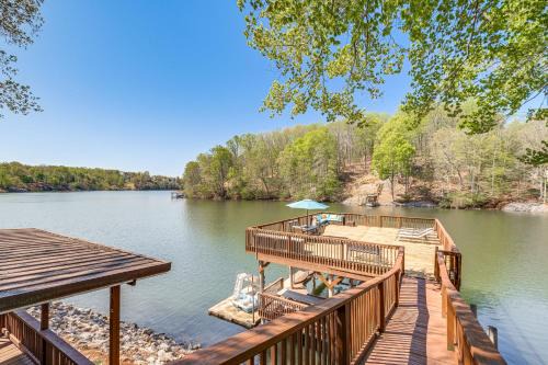 Smith Mountain Lake House with 2-Story Boat Dock!