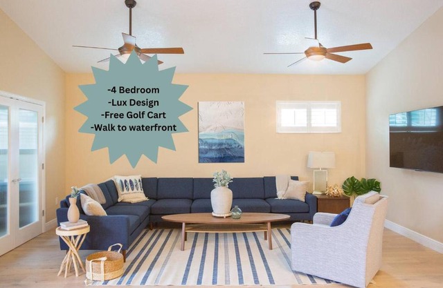Spacious 4br3ba Near Beach Free Golf Cart