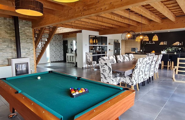Spacious contemporary house with panoramic terrace and heated pool