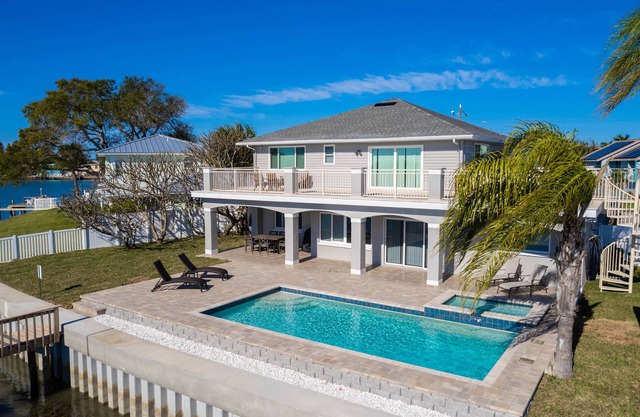 Spacious Family Waterfront Beach Home with Pool