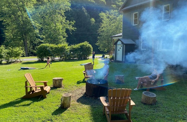 Spacious PA Wilds Getaway! Water views, firepit w/covered patio
