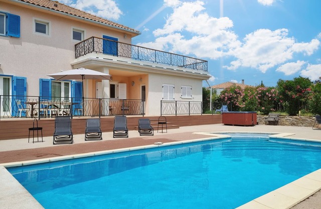 Spacious villa with private pool and hot tub