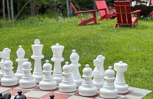 Sparkling Private Cabin, Hot Tub, Firepit, Giant Chess Set, Early Check-In!