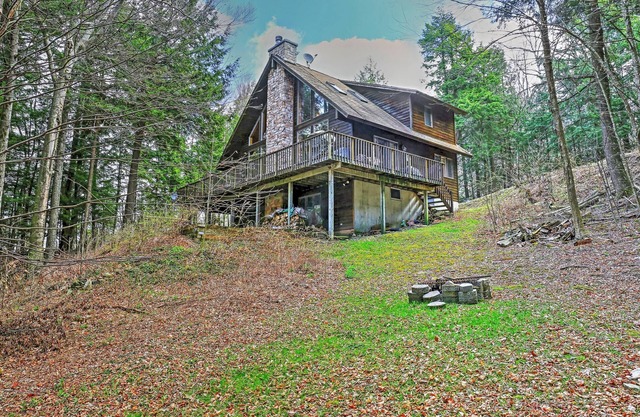 Stamford Lakefront Home w/Dock & Wraparound Deck!