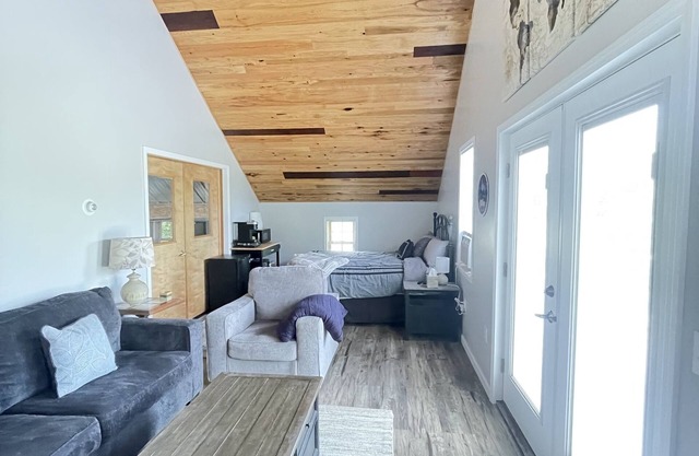 Stay in our cozy Maple Syrup Sugarhouse at Butternut Maple Farm