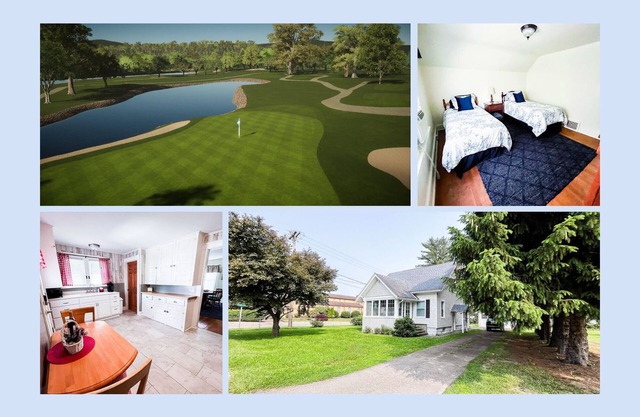 Steps from En-Joie Golf - 3BR Bungalow, Pet-Friendly w/AC & WiFi