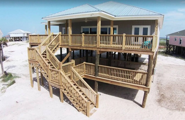 Steps from the Beach! Water view from each bedroom! Great for multiple families!