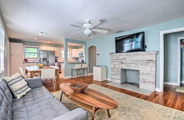 Steps to Daytona Beach: Updated Home w/Deck!