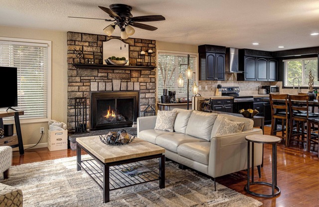 Steps to wine, food, & park, with private backyard