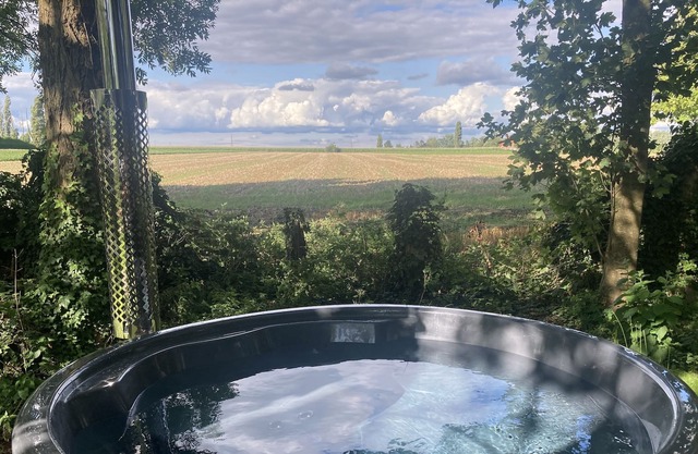 Studio Cabane spa et vue sur Champ