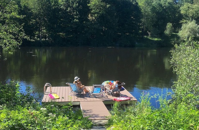 Stunning Lakefront Home w/Private Dock for Swimming (and Kayaks For Use).