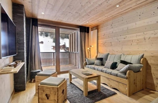 Stunning new apartment with large terrace and parking, Plagne 1800