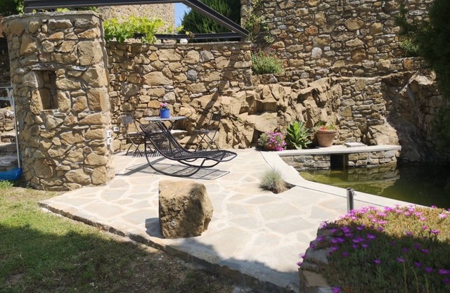 Stylish country house with olive grove and large garden