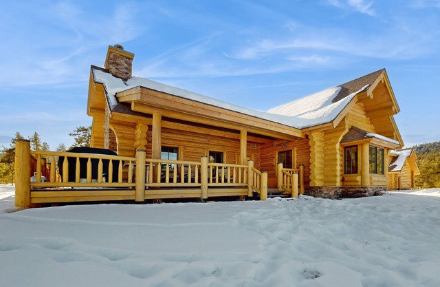 Sun-filled mountain home with large deck, games, & views - near skiing & trails