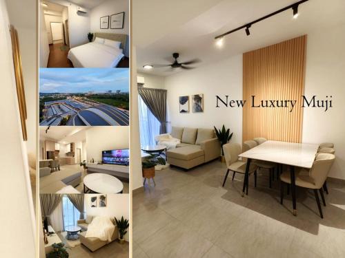 Sunsuria 3BR Luxury White Design 8pax I PetFriendly -2CP Netflix I Mid Floor Unblock City View