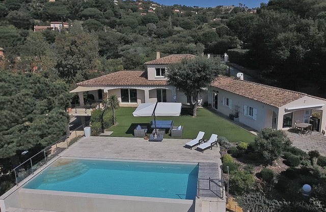 Superb villa in the private domain La Nartelle located in lush greenery