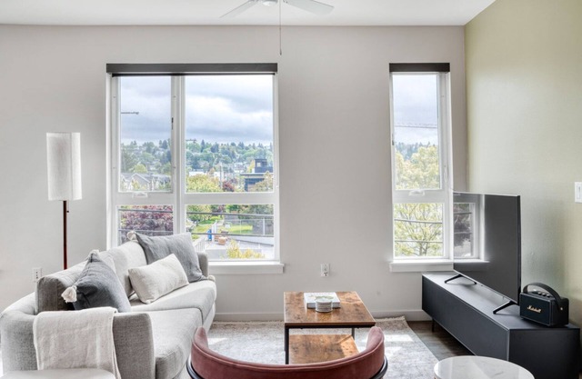 Tasteful Ballard 2BR w/BBQ, Lounge & W/D, onsite retail, by Blueground