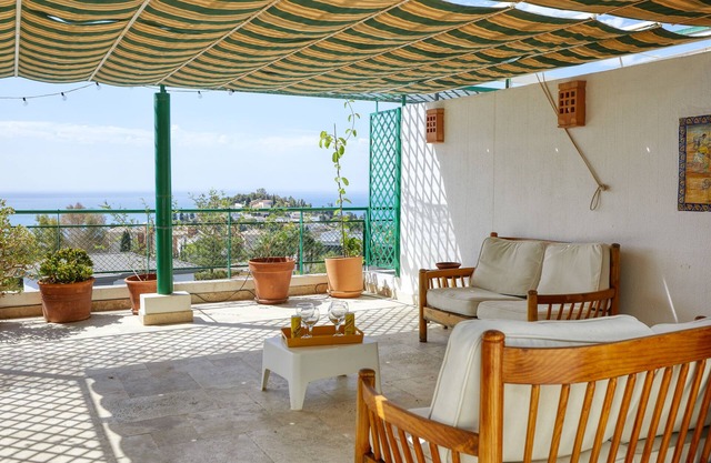 terraced house with magnificent sea view