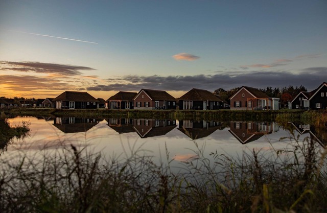 Thatched villa in a holiday park